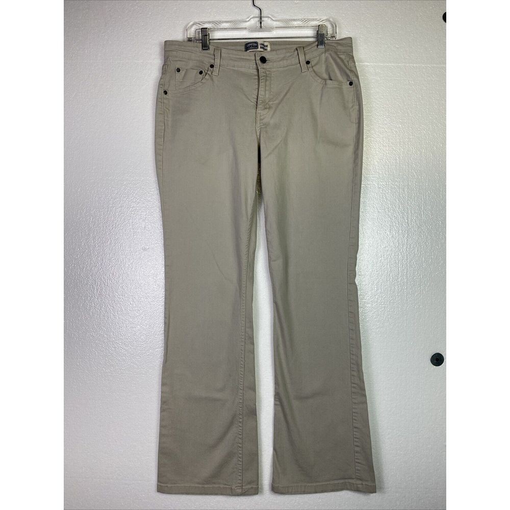 Levis Jeans Womens Size Misses 14L Beige Denim Boot cut Low rise 34x30‎ Inseam